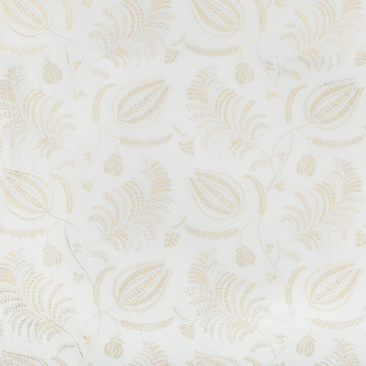 Palmero Emb Ivory/Beige by Lee Jofa Fabric WESTPORT COTTON - 40%;LINEN - 29%;SPUN POLYESTER - 18%;VISCOSE - 13% India MEDIUM Horizontal: 25.9 and Vertical: 25.98 51.8 - Fabric Carolina -