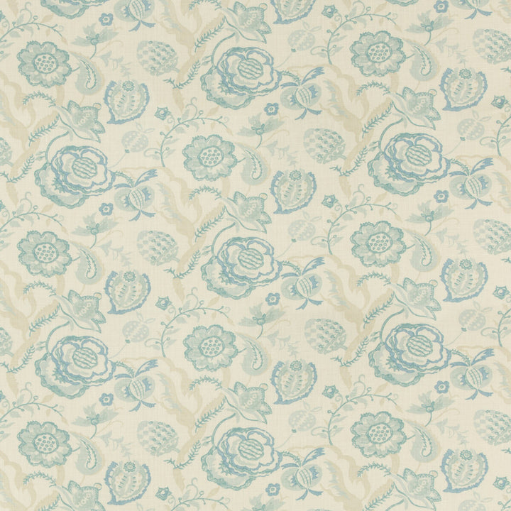Solana Print Aqua/Mist by Lee Jofa Fabric WESTPORT LINEN - 100% United Kingdom MEDIUM Horizontal: 27 and Vertical: 16 54 - Fabric Carolina -