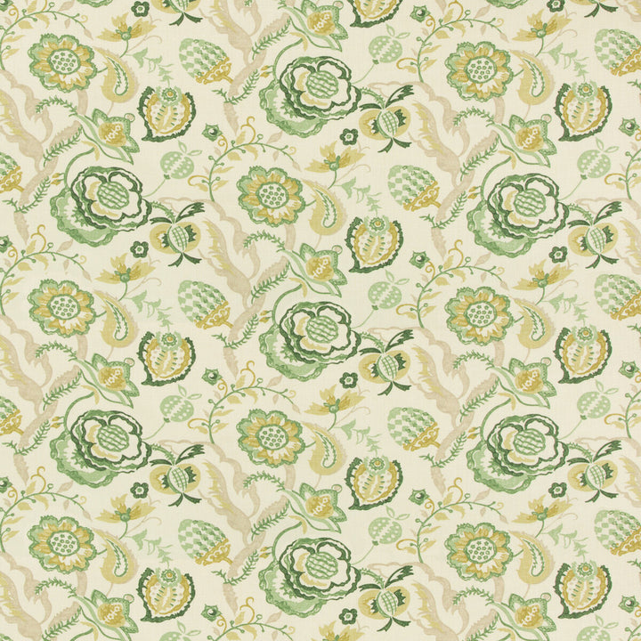 Solana Print Grass/Gold by Lee Jofa Fabric WESTPORT LINEN - 100% United Kingdom MEDIUM Horizontal: 27 and Vertical: 16 54 - Fabric Carolina -