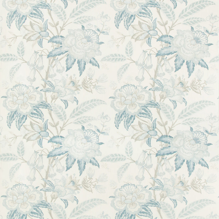 Davenport Print Frost Blue by Lee Jofa Fabric WESTPORT LINEN - 100% Thailand MEDIUM Horizontal: 26.25 and Vertical: 24 52.5 - Fabric Carolina -