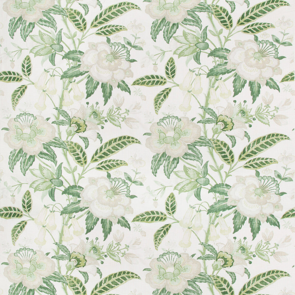 Davenport Print Greenery by Lee Jofa Fabric WESTPORT LINEN - 100% Thailand MEDIUM Horizontal: 26.25 and Vertical: 24 52.5 - Fabric Carolina -