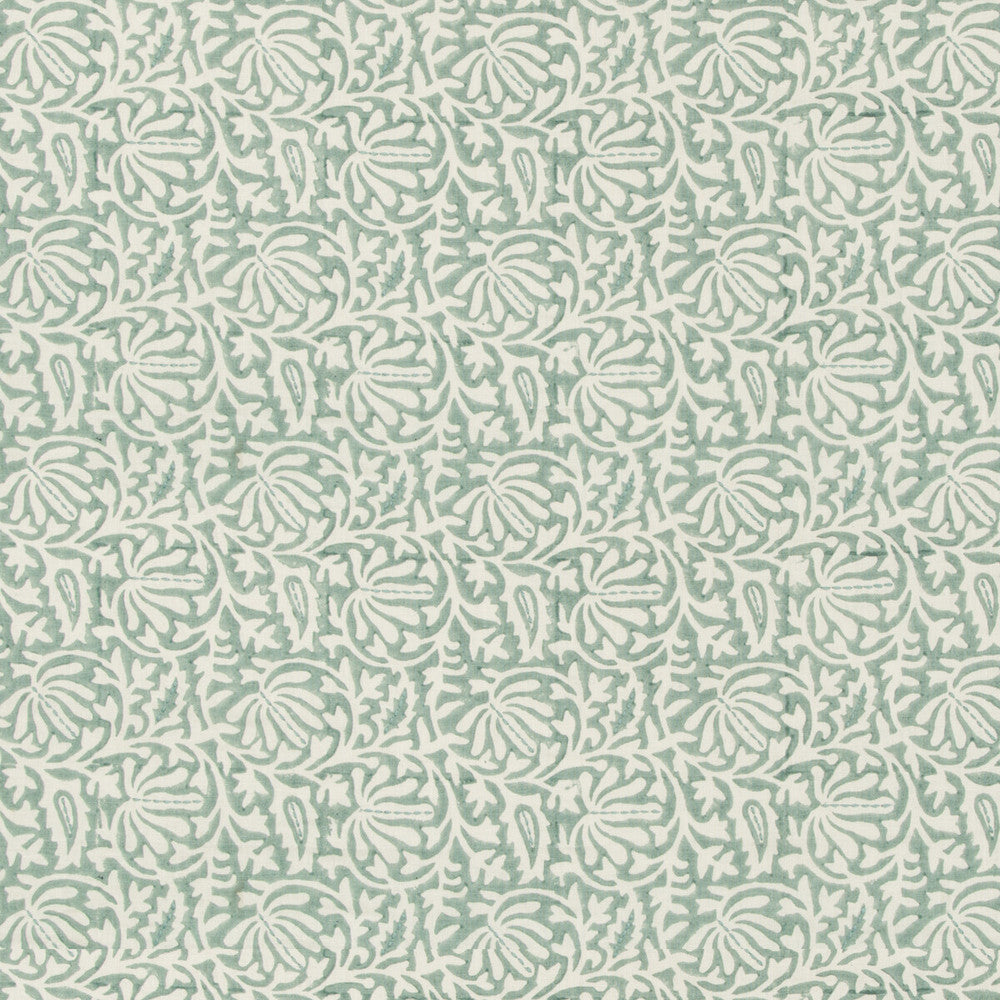 Laine Print Pacific by Lee Jofa Fabric WESTPORT LINEN - 95%;POLYESTER - 5% India - Horizontal: 5.91 and Vertical: 5.91 53.15 - Fabric Carolina -