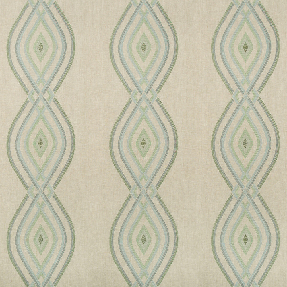 Ora Embroidery Mist by Lee Jofa Fabric WESTPORT LINEN - 68%;VISCOSE - 23%;SPUN POLYESTER - 9% India LIGHT Horizontal: 16.5 and Vertical: 17 51 - Fabric Carolina -