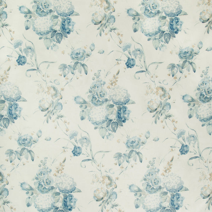 Adelyn Handblock Blue by Lee Jofa Designer Fabric LJ SHOWROOM ONLY 2018 COTTON - 100% Thailand MEDIUM Horizontal: 12.5 and Vertical: 39.75 50 - Swanky Fabrics -