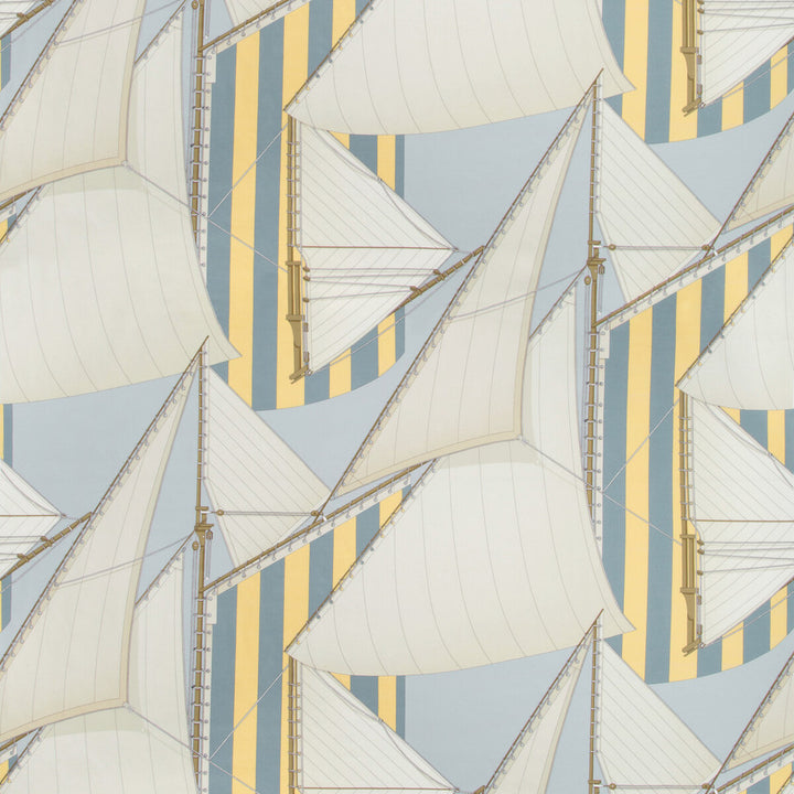 St Tropez Print Blue/Yellow by Lee Jofa Fabric SUZANNE KASLER THE RIVIERA COLLECTION COTTON - 100% Italy MEDIUM Horizontal: 53.584 and Vertical: 37.824 53.584 - Fabric Carolina -