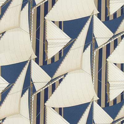 St Tropez Print Navy/Marine by Lee Jofa Fabric