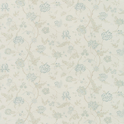 Avignon Print Aqua/Sage by Lee Jofa Fabric