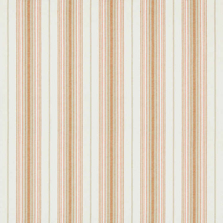 Cassis Stripe Tangerine by Lee Jofa Designer Fabric SUZANNE KASLER THE RIVIERA COLLECTION COTTON - 100% India HEAVY Horizontal: 4.8 and Vertical: 0 53 - Swanky Fabrics -