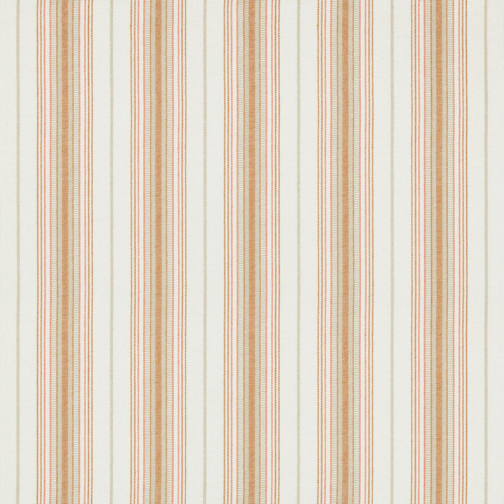 Cassis Stripe Tangerine by Lee Jofa Fabric SUZANNE KASLER THE RIVIERA COLLECTION COTTON - 100% India HEAVY Horizontal: 4.8 and Vertical: 0 53 - Fabric Carolina -