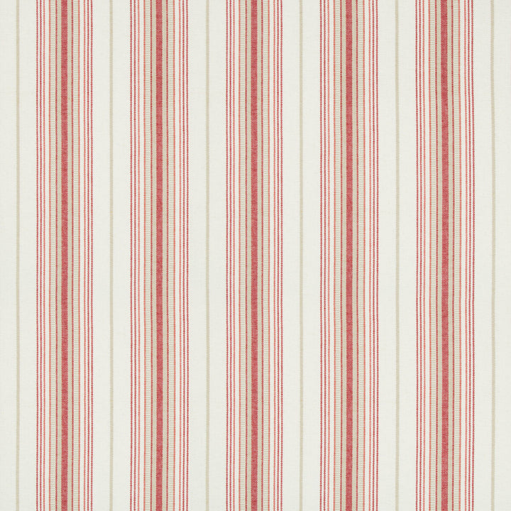 Cassis Stripe Red by Lee Jofa Fabric SUZANNE KASLER THE RIVIERA COLLECTION COTTON - 100% India HEAVY Horizontal: 4.8 and Vertical: 0 53 - Fabric Carolina -