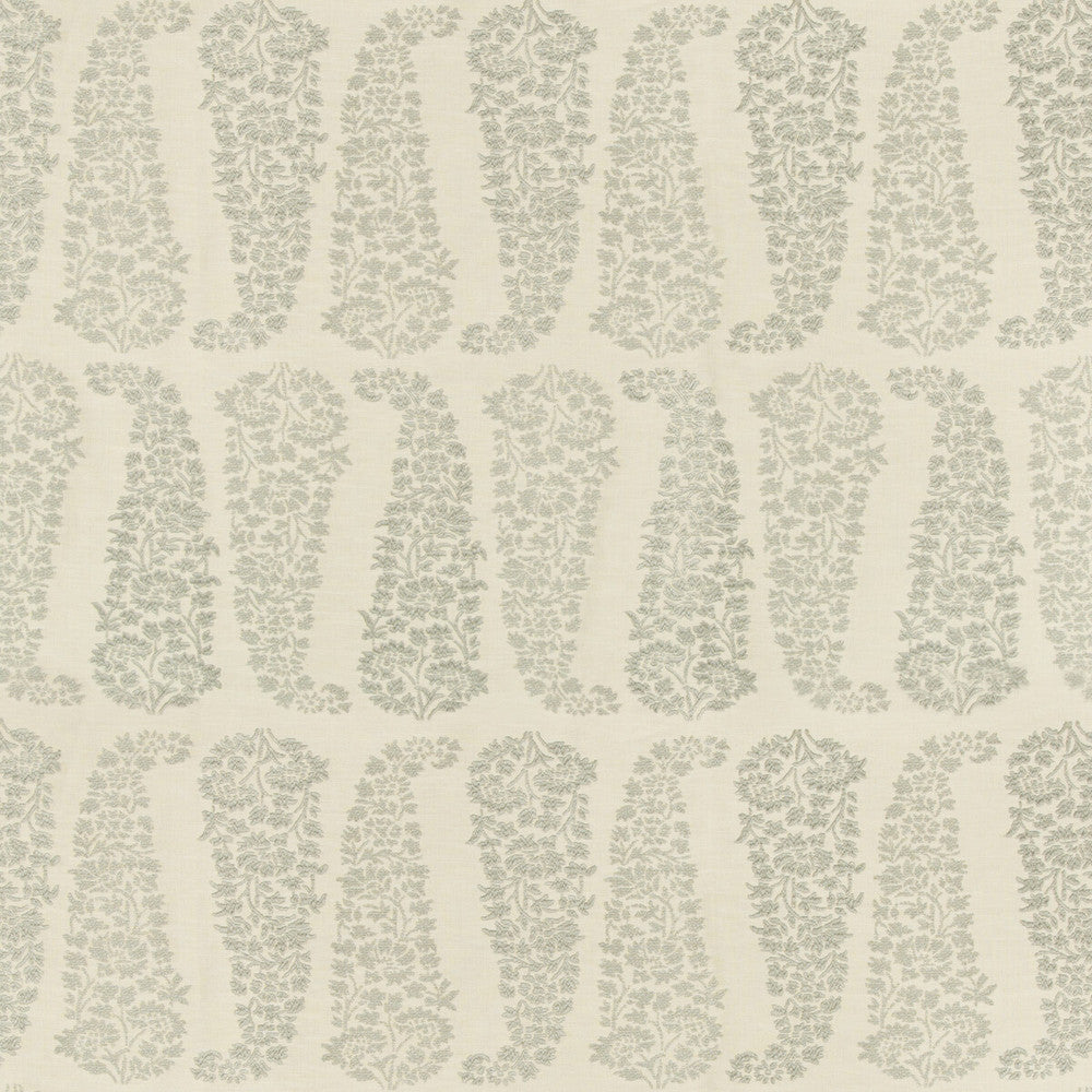 Lanare Paisley Pearl/Grey by Lee Jofa Fabric SUZANNE RHEINSTEIN III VISCOSE - 58%;LINEN - 24%;COTTON - 18% Italy Horizontal: 6.9 and Vertical: 20.2 55.12 - Fabric Carolina -