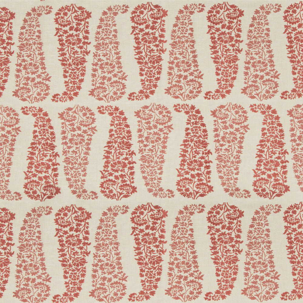 Lanare Paisley Beige/Berry by Lee Jofa Fabric SUZANNE RHEINSTEIN III VISCOSE - 58%;LINEN - 24%;COTTON - 18% Italy - Horizontal: 6.9 and Vertical: 20.2 55.12 - Fabric Carolina -