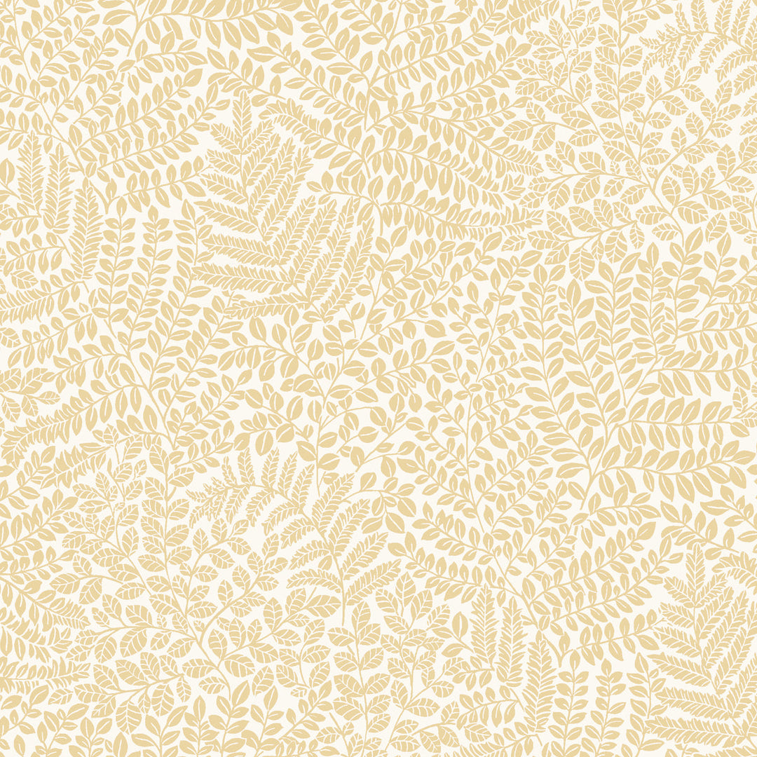 Bladverk - Sand by Schumacher Wallcovering
