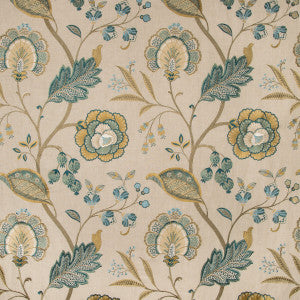 Aston Embroidery Teal by Lee Jofa Fabric