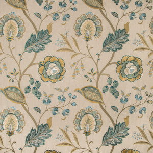 Aston Embroidery Teal by Lee Jofa Fabric