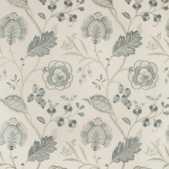 Aston Embroidery Frost by Lee Jofa Fabric MANOR HOUSE VISCOSE - 100% India LIGHT Horizontal: 25.59 and Vertical: 31.1 51.57 - Fabric Carolina -