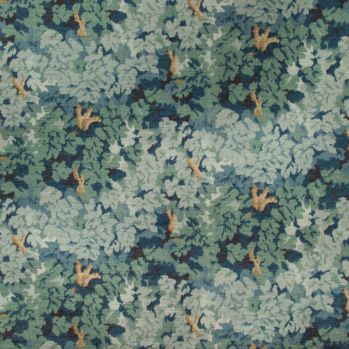 Arley Print Lagoon by Lee Jofa Fabric MANOR HOUSE LINEN - 60%;COTTON - 40% Thailand MEDIUM Horizontal: 27 and Vertical: 25 54 - Fabric Carolina -