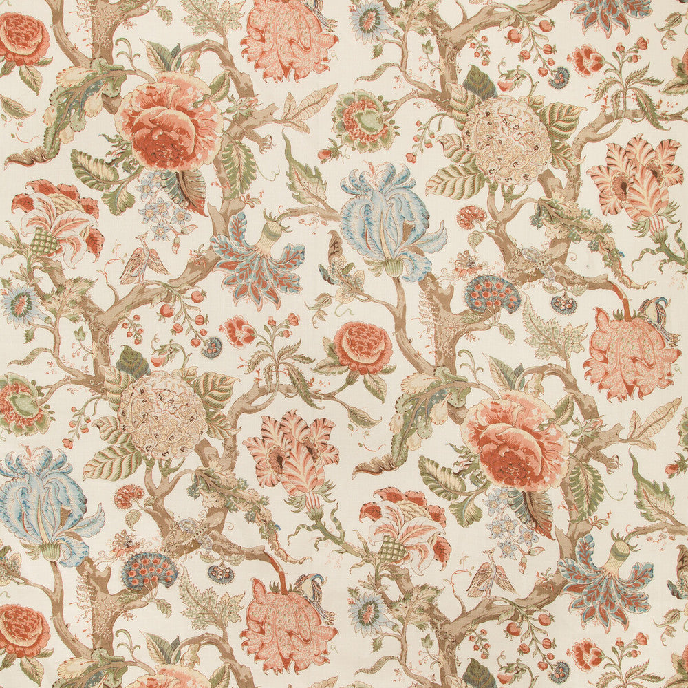Adlington Coral by Lee Jofa Fabric MANOR HOUSE LINEN - 100% Thailand MEDIUM Horizontal: 30 and Vertical: 50.94 60 - Fabric Carolina -