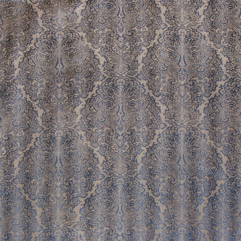 Shaw Damask Midnight by Lee Jofa Fabric MANOR HOUSE LINEN - 44%;VISCOSE - 41%;SILK - 15% Italy LIGHT Horizontal: 25.59 and Vertical: 21.65 50.79 - Fabric Carolina -