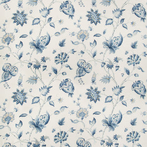 Hollin Print Indigo by Lee Jofa Fabric