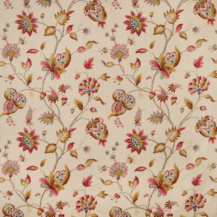 Hollin Print Spice by Lee Jofa Fabric MANOR HOUSE COTTON - 100% Thailand MEDIUM Horizontal: 26.25 and Vertical: 28.82 52.5 - Fabric Carolina -