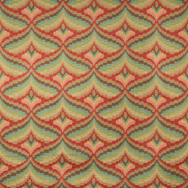 Giles Embroidery Berry by Lee Jofa Designer Fabric MANOR HOUSE SPUN VISCOSE - 51%;COTTON - 39%;SPUN POLYESTER - 10% India - Horizontal: 8.5 and Vertical: 6.22 51 - Swanky Fabrics -