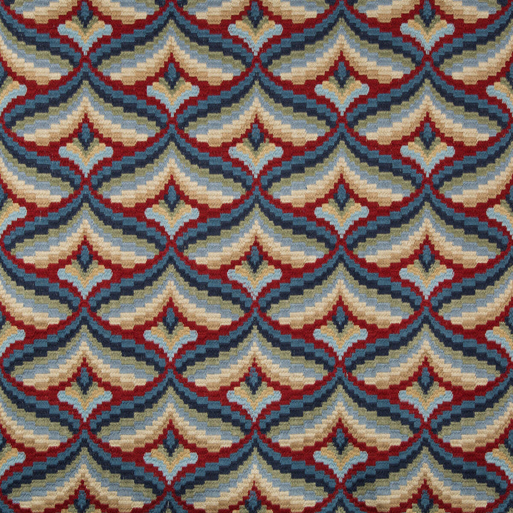 Giles Embroidery Red/Blue by Lee Jofa Fabric Lee Jofa Fabric Giles Embroidery Red/BlueFabric MANOR HOUSE SPUN VISCOSE - 51%;COTTON - 39%;SPUN POLYESTER - 10% India </p><p>Repeat: H: 8.5, V: 6.22 51 - Fabric Carolina -