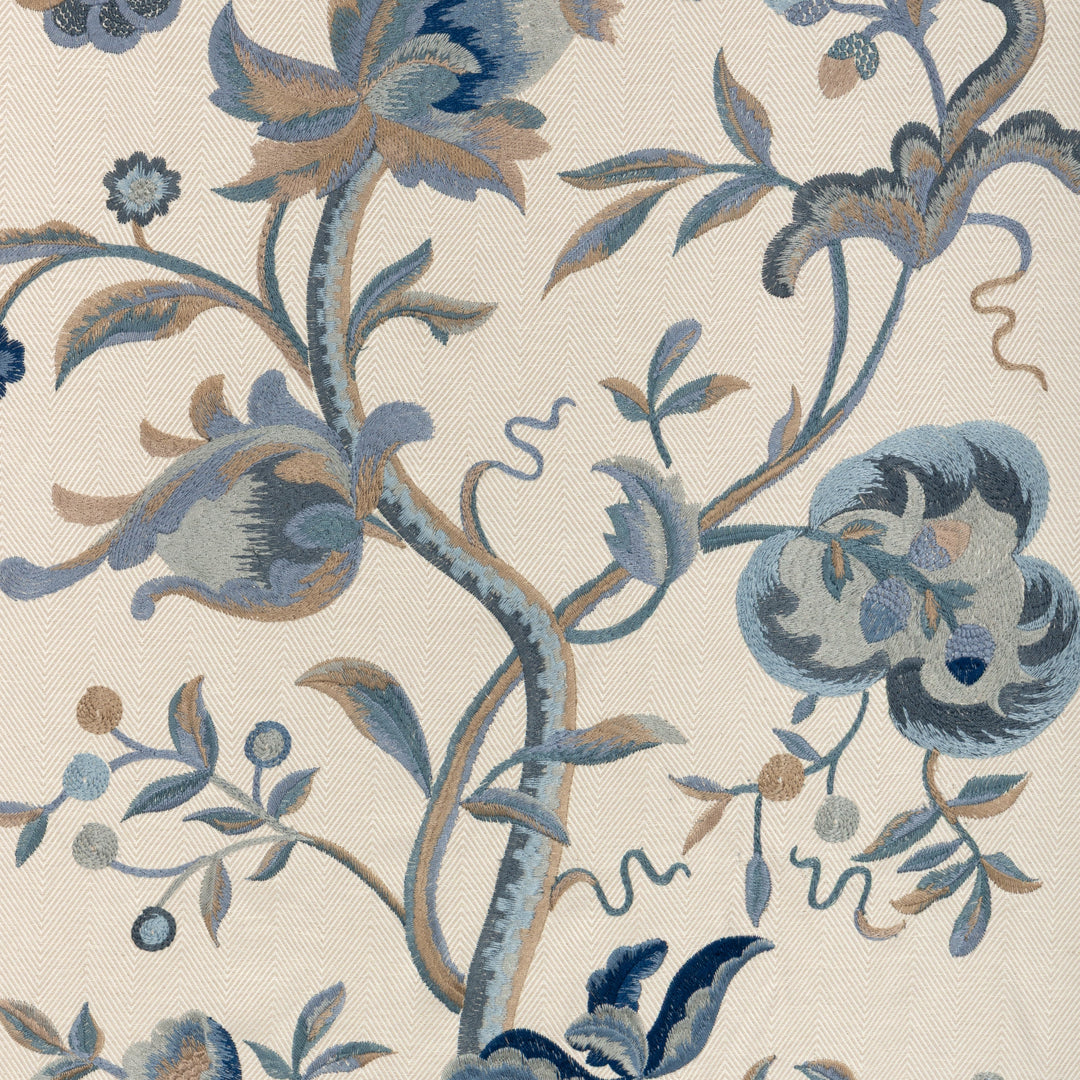 Dorton Embroidery - Indigo By Lee Jofa Fabric