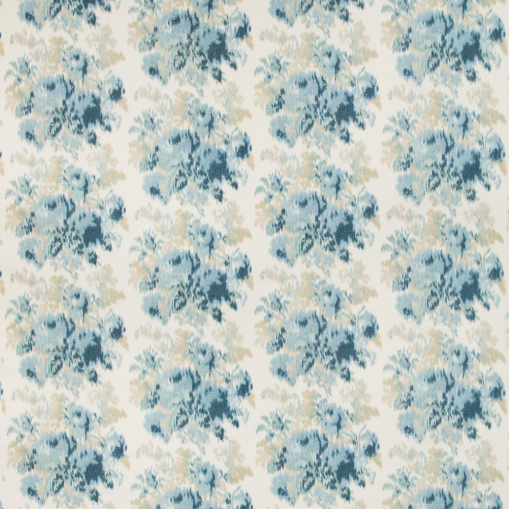 Alderley Print Indigo by Lee Jofa Fabric MANOR HOUSE COTTON - 60%;RAYON - 40% India Horizontal: 26.5 and Vertical: 17.7 53 - Fabric Carolina -