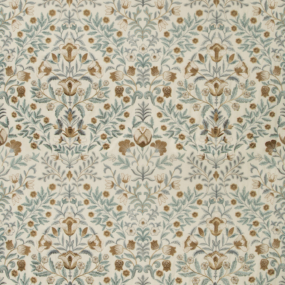 Luxford Embroidery Mist by Lee Jofa Fabric MANOR HOUSE VISCOSE - 70%;SPUN POLYESTER - 30% India LIGHT Horizontal: 25.5 and Vertical: 31.5 51 - Fabric Carolina -