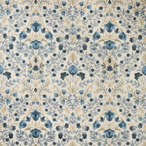 Luxford Embroidery Indigo by Lee Jofa Fabric
