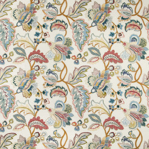 Orford Embroidery Red/Blue by Lee Jofa Fabric