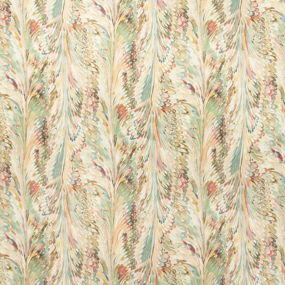 Taplow Print Juniper/Petal by Lee Jofa Fabric MANOR HOUSE LINEN - 100% Austria MEDIUM Horizontal: 36.5 and Vertical: 31.5 56.8 - Fabric Carolina -