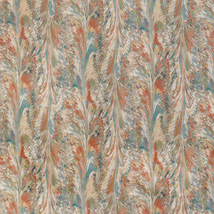 Taplow Print Clay/Blue 2019114.312.0 by Lee Jofa Fabric