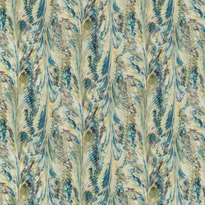 Taplow Print Peacock/Gold by Lee Jofa Fabric