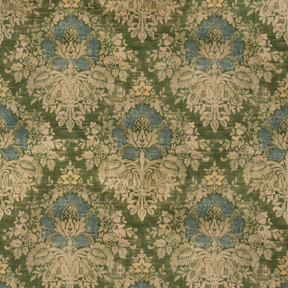 Alma Velvet Loden by Lee Jofa Designer Fabric HARLINGTON VELVETS COTTON - 49%;VISCOSE - 46%;POLYESTER - 5% Italy HEAVY Horizontal: 26.4 and Vertical: 31.9 53.4 - Swanky Fabrics -