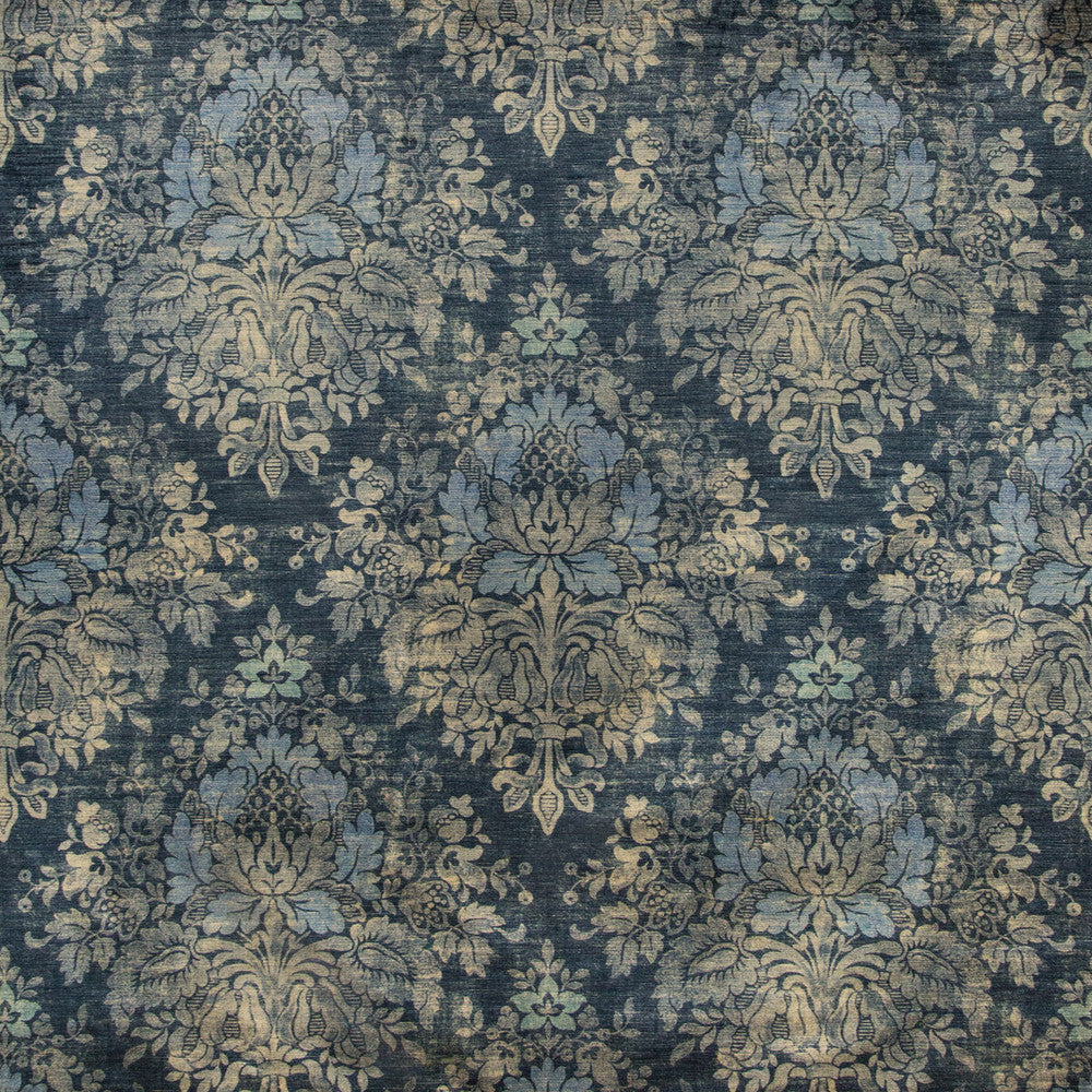 Alma Velvet Midnight by Lee Jofa Fabric HARLINGTON VELVETS COTTON - 49%;VISCOSE - 46%;POLYESTER - 5% Italy HEAVY Horizontal: 26.4 and Vertical: 31.9 53.4 - Fabric Carolina -