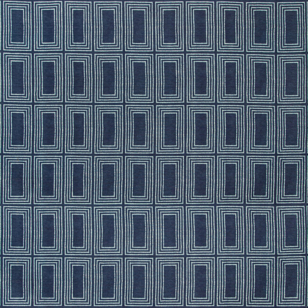 Cadre Indigo by Lee Jofa Fabric THOMAS O'BRIEN INDOOR OUTDOOR POLYESTER - 100% Italy HEAVY Horizontal: 27 and Vertical: 36 54 - Fabric Carolina -