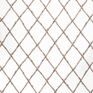 Bare Twig Trellis Bro/Whi by Lee Jofa Fabric
