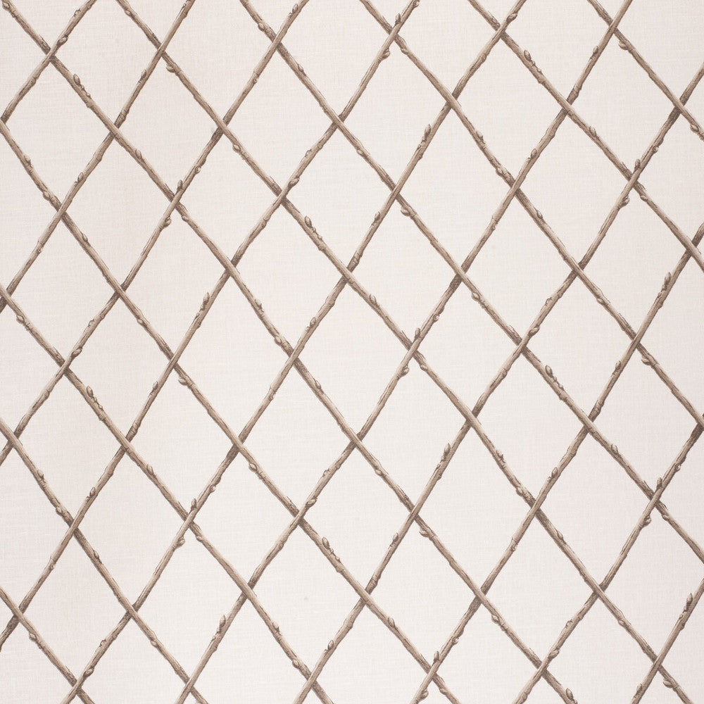 Bare Twig Trellis Bro/Ecr by Lee Jofa Fabric PAOLO MOSCHINO FABRICS LINEN - 67%;COTTON - 33% United Kingdom HEAVY Horizontal: 22.05 and Vertical: 15.35 53.94 - Fabric Carolina -