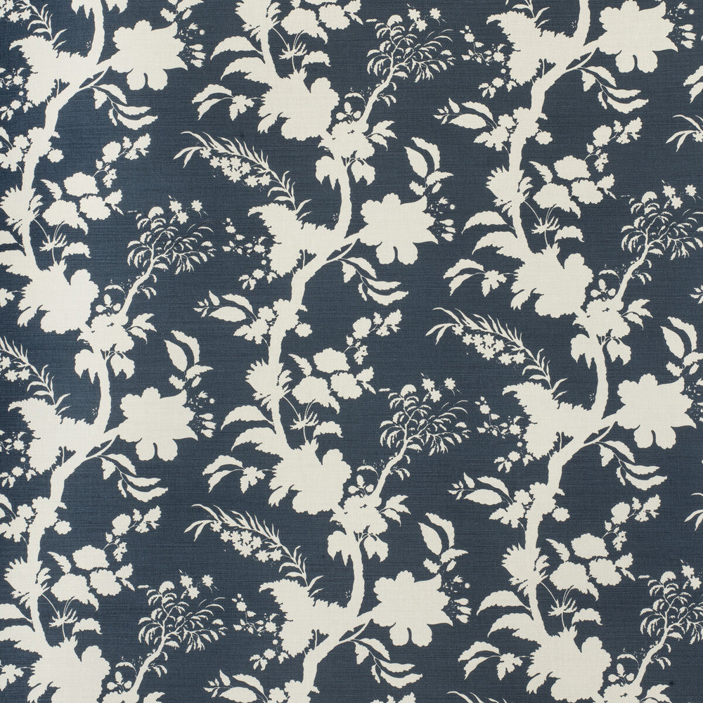 Beijing Blossom Navy by Lee Jofa Fabric PAOLO MOSCHINO FABRICS LINEN - 67%;COTTON - 33% United Kingdom HEAVY Horizontal: 24.8 and Vertical: 23.03 51.18 - Fabric Carolina -