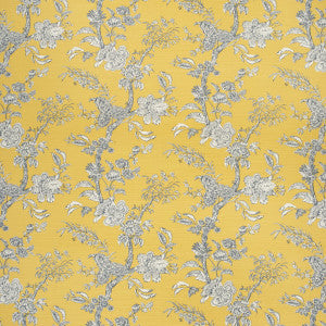 Beijing Blossom Amb/Navy by Lee Jofa Fabric