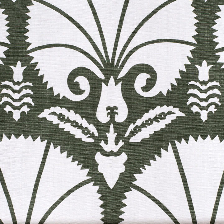 Bursa Dark Green by Lee Jofa Designer Fabric PAOLO MOSCHINO FABRICS LINEN - 100% United Kingdom MEDIUM Horizontal: 23.62 and Vertical: 23.62 48 - Swanky Fabrics -