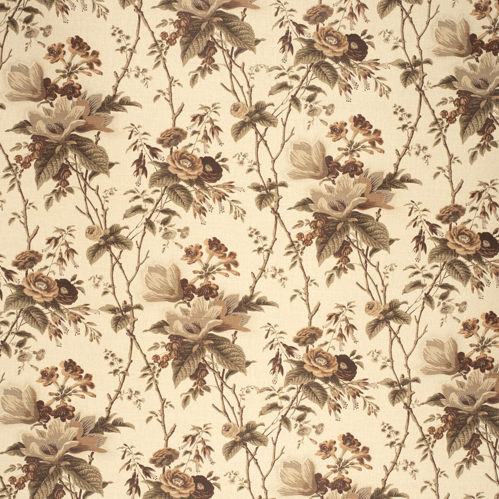 De La Tour Plum/Brow/Ecru by Lee Jofa Fabric PAOLO MOSCHINO FABRICS LINEN - 67%;COTTON - 33% United Kingdom HEAVY Horizontal: 19.88 and Vertical: 23.03 50 - Fabric Carolina -