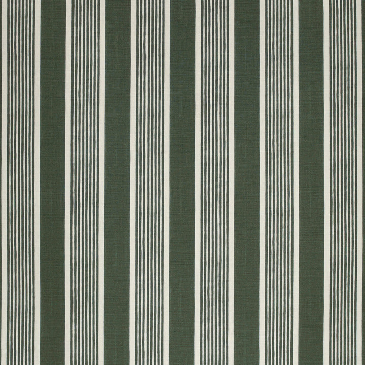 Elba Stripe Dark Green by Lee Jofa Fabric Lee Jofa Fabric Elba Stripe Dark GreenFabric PAOLO MOSCHINO FABRICS LINEN - 67%;COTTON - 33% United Kingdom </p><p>Repeat: H: 5.51, V: 51.18 - Fabric Carolina -