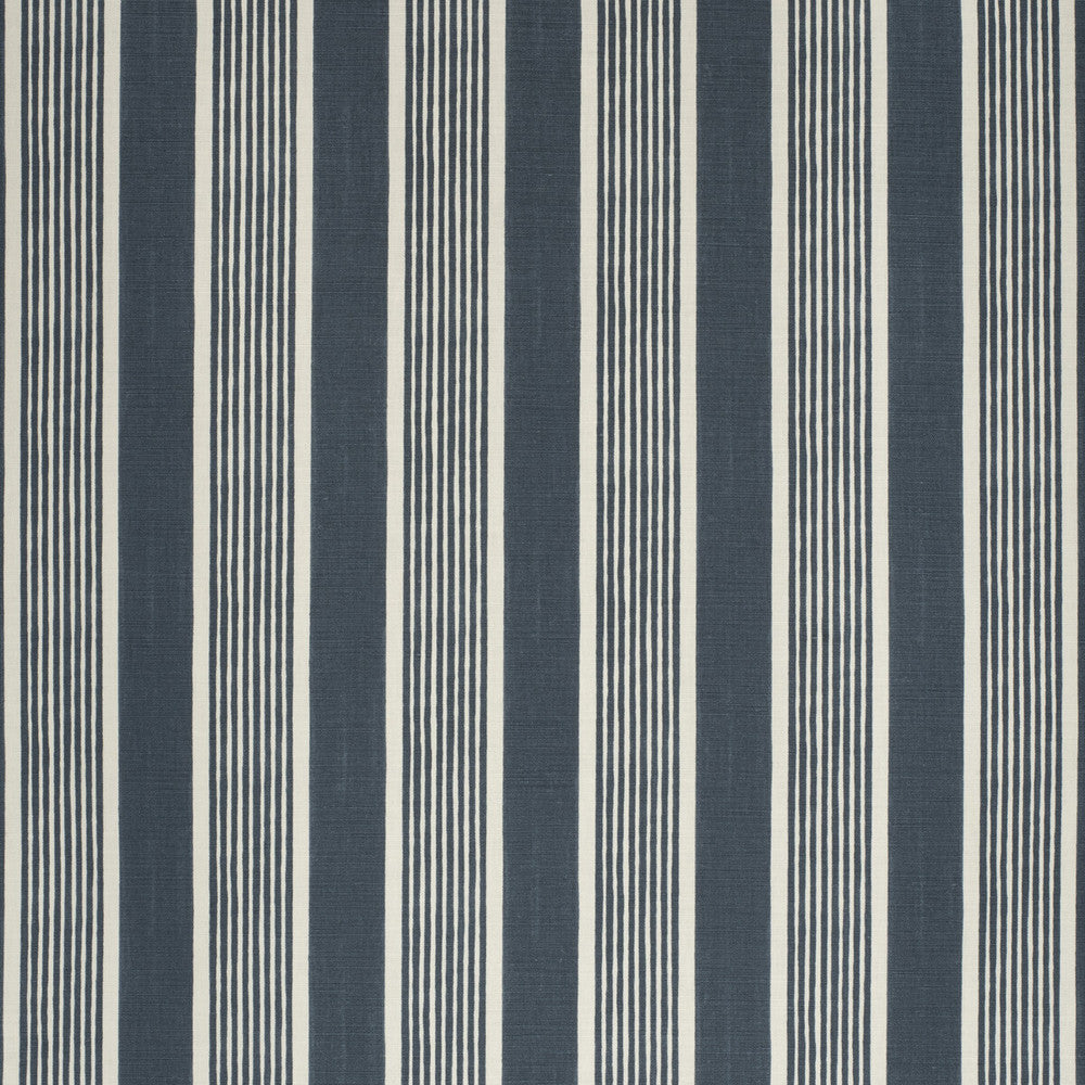 Elba Stripe Navy by Lee Jofa Fabric PAOLO MOSCHINO FABRICS LINEN - 67%;COTTON - 33% United Kingdom HEAVY Horizontal: 5.51 and Vertical: 51.18 - Fabric Carolina -