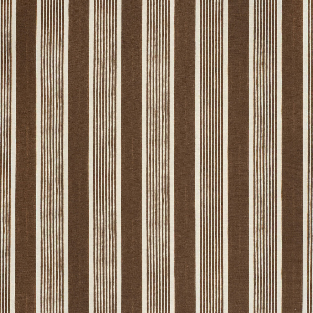 Elba Stripe Brown by Lee Jofa Fabric PAOLO MOSCHINO FABRICS LINEN - 67%;COTTON - 33% United Kingdom HEAVY Horizontal: 5.51 and Vertical: - 51.18 - Fabric Carolina -
