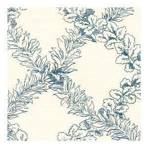 Leaf Trellis Blue by Lee Jofa Fabric