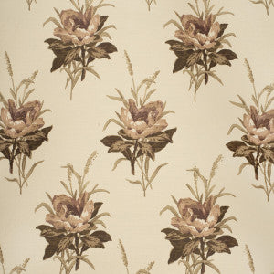 Melba Flower Plum/Ecru by Lee Jofa Fabric