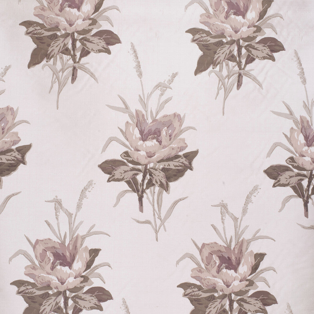 Melba Flower Plum/White by Lee Jofa Fabric PAOLO MOSCHINO FABRICS LINEN - 67%;COTTON - 33% United Kingdom HEAVY Horizontal: 16.14 and Vertical: 25.59 50 - Fabric Carolina -